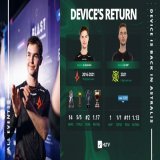 He's back!   Can @dev1ce recapture the form that led him and @AstralisCS to 14 MVPs and 4 Major titles?