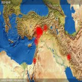 The large earthquakes in Central Turkey have caused a significant change in stress distribution throughout the region, with seismic activity down to Palestine as a result. Clearly, the region is resettling.