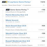 +1214 Odds Parlay   Let&rsquo;s have a good Sunday   #gamblingtwitter
