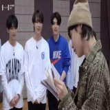 &amp;TEAM gifted j-hope their debut album, and hobi kept flicking through the pages while they looked at him.  then the way hobi looked at them. he knew what he was doing