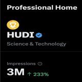 3 million eyes  on $HUDI in the last 7 days - 4 days left to first #CEX #listing   Keep an  on this: 0x83d8ea5a4650b68cd2b57846783d86df940f7458  #BNBChain #pancakeswap  #Crypto #bnbchain #BitMart #Binance #Bitget #Huobi #Gemini #token2023