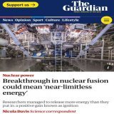reports say the lawrence livermore national laboratory in california achieved the impossible:  creating a positive energy gain from nuclear fusion (aka what fuels the sun)   almost limitless carbon-free power?  possible game changer for humanity