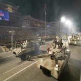 Т-14 "Абрамс" или может быть М1 "Армата"?  Нет, это северокорейский танк, названный как M2020 (реальное наименование неизвестно), на прошедшем 8 февраля параде в честь 75-летия основания КНДР.