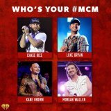 Can I date them all?  #MCM @ChaseRiceMusic @lukebryan @kanebrown @MorganWallen