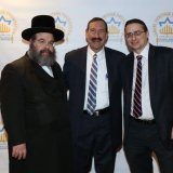 At the Israel Heritage Foundation book signing of former Vice President Mr. Pence in NYC.  Mr. Steven Genack of the OU, Dr. Joseph Frager Executive Vice President IHF &amp; Rabbi Duvid Katz Executive Director IHF