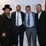 At the Israel Heritage Foundation book signing of former Vice President Mr. Pence in NYC.  Mr. Ezra Freidlander, Mr. Zev Brenner, Dr. Joseph Frager Executive Vice President IHF &amp; Rabbi Duvid Katz Executive Director IHF