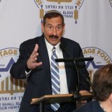 At the Israel Heritage Foundation book signing of former Vice President Mr. Pence at Mikes Bistro NYC. Dr. Joseph Frager Executive Vice President of Israel Heritage Foundation at the podium! Great Speech!
