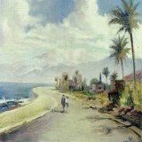 Corniche Ras Beirut, 1935. Painter Mostafa Farroukh (1901-1957) Source: Ras Beirut, Rabih Chami