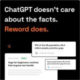ChatGPT is a liar.  For article writers, this is a huge problem.  So I built Reword, an article editor that has fact-checking and citations built in.  We did what ChatGPT couldn't.  Don't believe me? Try it for free...