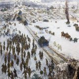 18.01.1943г. состоялся прорыв блокады Ленинграда, длившейся 900 дней, за это время от голода умерло 641.000 чел., во время обстрелов и бомбежек погибло 17.000, было разрушено и серьезно повреждено 840 промзданий, 500 школ, 170 медучереждений и  утрач