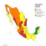 In light of recent events in the #Mexicokidnapping, here is a map of mexico showing the @StateDept's travel advisory for mexican states.
