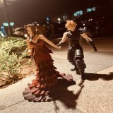 Aerith: According to Madam M, you've caught the eye of a certain fabulous someone, and they'd like to meet in person.  Cloud: Huh?  &mdash; Posting this because Cloud&rsquo;s dress (Dress PAK) has arrived! Unboxing soon!  &mdash; #FF7R #FinalFantasyV