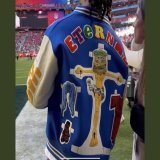 #damarhamlin mocking God at the Super Bowl. Wow. Doesn&rsquo;t get much more disgusting than this nasty jacket. What the hell is this supposed to be?