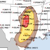 There is an Enhanced (3/5) risk of severe weather for portions of the arklatex, including the Dallas - Fort Worth metro. Large to very large hail, damaging winds, and tornadoes all appear possible. Stay weather aware tomorrow y'all! #dfwwx - SIG hail