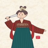 Type of Sleeves in Hanfu  Sleeves in hanfu (Mei 袂), are various and unique in shape.  From different dynasties, various kinds of sleeves were developed, and each has its characteristics.  #Hanfu #漢服 #digitalart #procreate #painting #art #TraditionalD