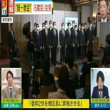 統一教会の６度目の会見で、勅使河原氏が「新たに教区長に昇格させる」と紹介した二世信者の皆さん。  お気付きだろうか&hellip;  女性の姿が見えないのである&hellip;  #ミヤネ屋 #統一教会