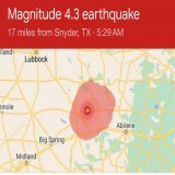 #BREAKING: Magnitude 4.3 earthquake hits Snyder, Texas.