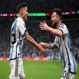 More Messi magic. A no-look assist to set up Nahuel Molina for his first World Cup goal.
