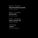 So .. we are trending!!   LISA LEAVE YG #GetThatMoneyLISA