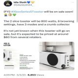 Sooooo&hellip;Bots been saying that this week there will be a Starfield event with release date, but instead Phil Spencer gave yall a damned toaster? I mean, seriously? &hellip;Let me fall back. Phil doing my job for me at this point.  #NoGamesButApp