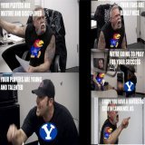 kansas and byu fans arguing on twitter