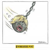 A wrecking ball Prime Minister leaves in a plume of dust: he has obliterated trust in British politics, set fire to standards in public life and turned once global Britain into a parochial cul-de-sac of a country. That&rsquo;s his legacy.   Image: @G