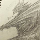 Shinryu watching over the kingdom #finalfantasy #FFV #squareenix #videogames #fanart #pencilsketch Final Fantasy Pixel Remaster finally gets released on consoles today! Can&rsquo;t wait to return to these classics!