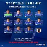 #SAMURAIBLUE LINE-UP  #シュミット・ダニエル(GK) #菅原由勢  #板倉滉(C) #バングーナガンデ佳史扶 #三笘薫 #守田英正 #伊東純也 #鎌田大地 #西村拓真 #町野修斗 #伊藤洋輝  #キリンチャレンジカップ 2023 19:20KO () コロンビア  #夢への勇気を #jfa #daihyo #サッカー日本代表
