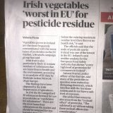 Can we please stop Irish veggies laced with carcinogenic pesticides being fed to our children? Might be a great time to start a 'Clean Irish Vegetables' campaign -if we banned those #Monsanto #Bayer toxins.