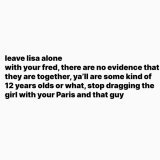 leave her alone #freelisa #LISA #blackpink