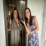 eu e a minha amiga line, j&aacute; j&aacute; ela sai #Jo&atilde;oRock20Anos