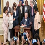 Making Juneteenth a federal holiday wasn&rsquo;t just a symbolic gesture. It was a statement of fact for this country to acknowledge the original sin of slavery.  To honor the true meaning of Juneteenth, we are continuing the charge forward to redeem
