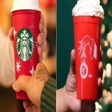 I am proud to give my full support to these workers standing up against @Starbucks' disgusting union-busting tactics  SOLIDARITY with those striking in Pittsburgh + Philly + across the country today  #RedCupRebellion