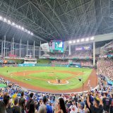 &hellip;トラウト三振３秒前｡この後､ローンデポパークは熱狂の渦に｡アメリカのホームなのにベネズエラサポーターの多いこと！#WBC準々決勝