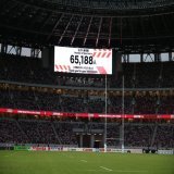 本日の国立競技場  入場者数が65,188人となり、ラグビーワールドカップ2019日本大会を除き、国内で開催した日本代表戦の歴代最多入場者数を更新しました。  たくさんのご来場ありがとうございました  #GoWithTheBrave #JPNvNZL