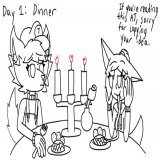 Shipruary 2023 Drawings I Did #shipruary2023 #shipruary #february2023 #valentinesday #valentinesday2023 #furry #furryart   The dog (Hellhound) is me, the foxgirl (Kitsune) is my girlfriend, @Elizateowo. The Shipruary 2023 list: