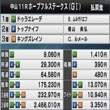 ホープフルステークス確定。