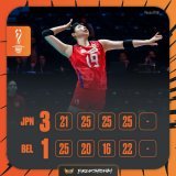 「2022女子世界選手権」第2次ラウンド初戦（大会6戦目）、 #火の鳥NIPPON はベルギーにセットカウント3－1で勝利しました。 次戦は日本時間明日5日（水）21時15分からのイタリア戦です。  Photo: @volleyballworld  #世界バレー #WWCH2022 #Electrifying2022 #バレーボール #Breakthrough