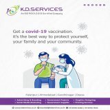 Get yourself vaccinated for COVID-19. #COVIDVaccination  #fightforcovid #stayhomestaysafe #vaccinecures #covidvaccine #covidvaccineupdates #thecovidvaccine #covid #covidindia #vaccine #vaccinesafety #kdservices #socialmediamarketing #gandhinagar #ahm