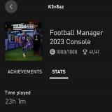 Backlog getting cleared!  #fm2023 #GamePass #achivements