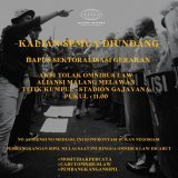 Jaga keamanan dan kesehatan, sebab perjuangan masih panjang.  #BatalkanOmnibusLaw #GagalkanOmnibusLaw #TolakOmnibusLaw #JegalSampaiGagal #JegalSampaiBatal #MosiTidakPercaya #MalangMelawan #KawanBantuKawan #Solidaritas #OmnibuslawSampah #BebaskanKawan