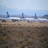 Recent arrivals at Mojave. Japan Airlines 777s and China Eastern A380s.  Part 1