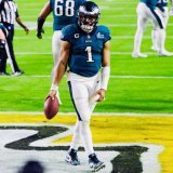 Jalen Hurts is the standard when it comes to being a franchise quarterback:  &bull; Certified winner. &bull; Great arm that can accurately throw anywhere on the field. &bull; Provides himself an out with his legs when a play falls apart. &bull; Poise