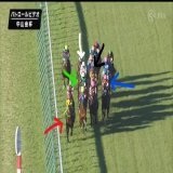 中山金杯 1着黒ラーグルフ 2着緑クリノプレミアム 3着赤フェーングロッテン 4着青アラタ 5着白マテンロウレオ  Cコース変わり週平均ペース内有利。白マテンロウが欲しかったのは緑クリノプレミアムのポジ。  この並びはクリノが動かないとマテンロウが動けない。このポジは逆の予想だった。これが全て