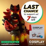 If you like to read inspiring articles and check out awesome &amp; unique #cosplay from #Scandinavia, please support this book!  We ship worldwide.   #costume #book #art #artbook #coffeetablebooks  #kickstarter #incineroar #pokemon #usum #ポケモン #コスプレ 