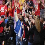 Glad to see Damar Hamlin during the super bowl pre kick off ceremony. Prayers to his full recovery.