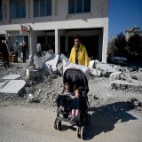 This Syrian father and his children survived the earthquake. Now they must survive homelessness