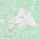 ХАРКІВ ОБЛ Мерефа під ракетним ударом (втретє за останні дні).