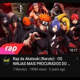 A fan made song of Naruto based on the akatsuki Haas more views that new genesis