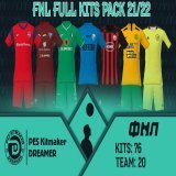 FNL FULL KITS PACK 21/22  Price: 1000 rub/12 Euro To order, write to the group messages!  -High quality kits -Current sponsors -In PNG (PS4 / PS5) format  #рфпл  #сезон21_22 #pes20 #efootball #russia #peskitmakerdreamer #pesmaster #kitserver #ps4  #e